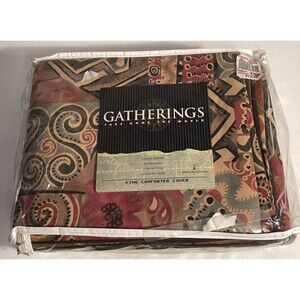 Gatherings Collection California King Duvet Cover Bedding Geometric NOS